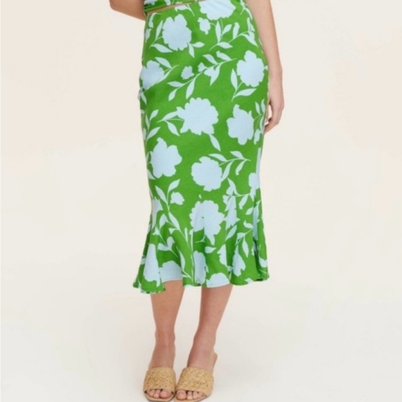 NWT Kate Spade x Target Green Floral Skirt - Picture 2 of 10